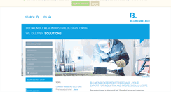 Desktop Screenshot of blumenbecker-industriebedarf.com